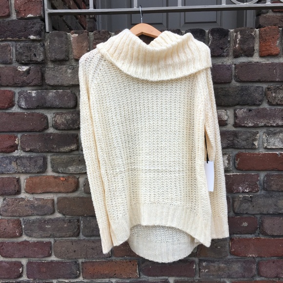 By Together You & I Cowl Neck cream sweater NWT - Picture 2 of 4